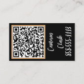 Bold Nail Artist Black Background Script Type 名刺 (裏面)