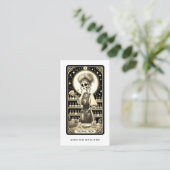 Bold Nail Tech Tarot Card Business Card 名刺 (スタンド正面)