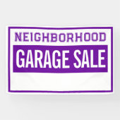 Bold Neighborhood Garage Sale Banner 横断幕 (横)