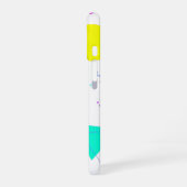 Bold Neon Memphis Geometric 80s Design iPhone 16ケース (左側面)