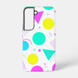Bold Neon Memphis Geometric 80s Design Samsung Galaxy S22ケース
