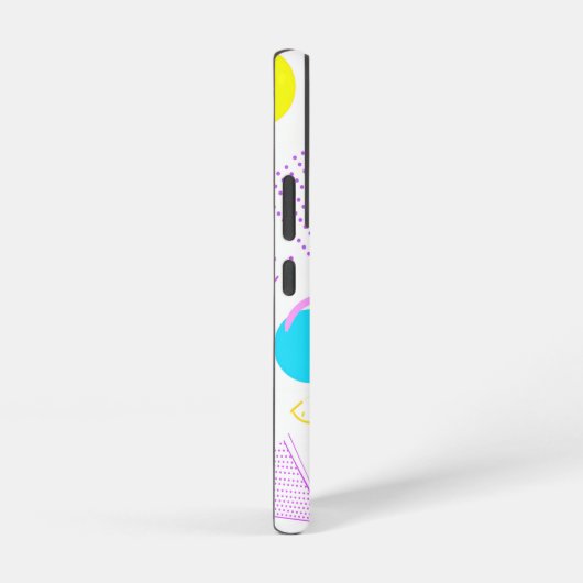 Bold Neon Memphis Geometric 80s Design Samsung Galaxyケース (右側面)