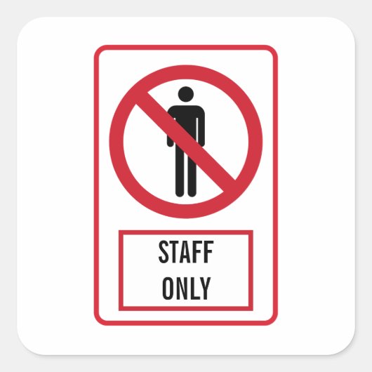 Bold Office Humor Sticker | 締切モード スクエアシール (正面)