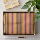 Bold Orange Pink Horizontal Stripe Pattern 薄葉紙 (ギフト)
