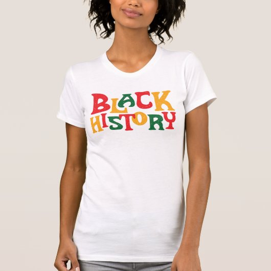 Bold Pan-African "Black History" Pride Design Tシャツ (正面)