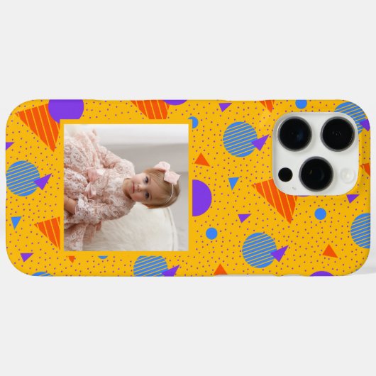 Bold Personal Gifts Memphis Pattern  Case-Mate iPhoneケース (裏面 (横))