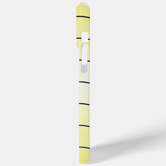 Bold Personal Initial On Mellow Butter Yellow Case-Mate iPhoneケース (裏面 / 左)