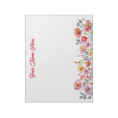 Bold, Personalized Notepad with Poppy Theme ノートパッド (回転)