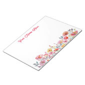 Bold, Personalized Notepad with Poppy Theme ノートパッド (アングル)