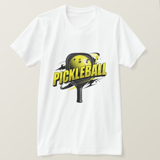 Bold Pickleball Graphic Shirt | Modern Sport Typog Tシャツ (デザイン正面)