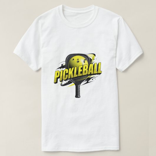 Bold Pickleball Graphic Shirt | Modern Sport Typog Tシャツ (デザイン正面)