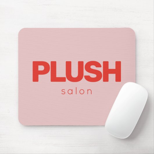 Bold Pink and Red Modern Business Personalized マウスパッド (マウス)