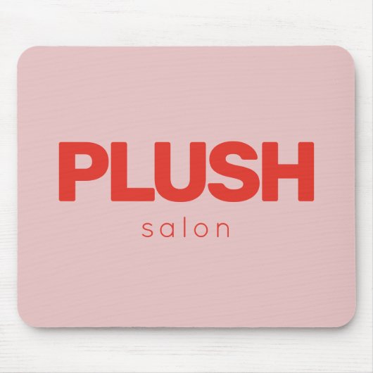 Bold Pink and Red Modern Business Personalized マウスパッド (正面)