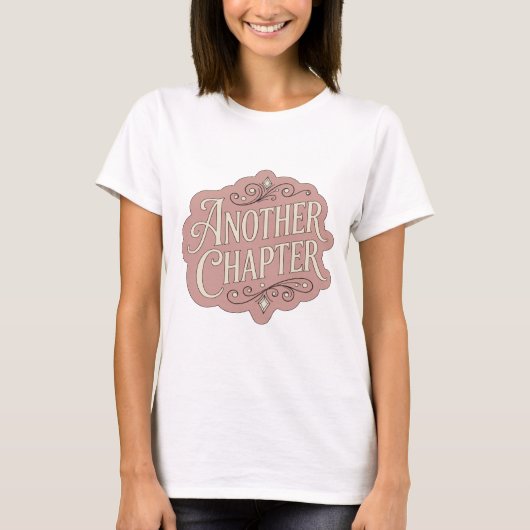 Bold Pink ANOTHER CHAPTER グラフィックデザイン Tシャツ (正面)