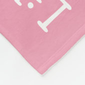  Bold pink butterfly - personalized  フリースブランケット (角)