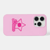 Bold Pink Dreamy Cat iPhoneケース (裏面横)