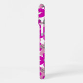 「Bold Pink Floral」iPhone 16 Pro Maxケース iPhoneケース (左側面)