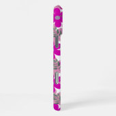 「Bold Pink Floral」iPhone 16 Pro Maxケース iPhoneケース (右側面)