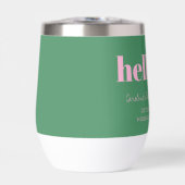 Bold Pink Green Modern 21st Birthday Custom  (正面)