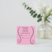 Bold Pink Hair Stylist Theme Appointment Cards 予約カード (スタンド正面)