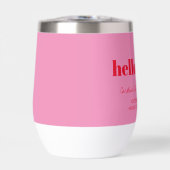 Bold Pink Red Modern 40th Birthday Custom (正面)