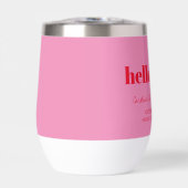 Bold Pink Red Modern 60th Birthday Custom  (正面)