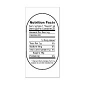 Bold Pint Honey Jar Nutrition Facts Label ラバースタンプ (インプリント)