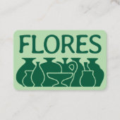 Bold Pottery Vase Silhouette Design 名刺 (正面)