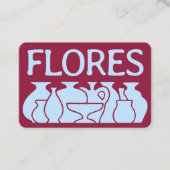 Bold Pottery Vase Silhouette Design 名刺 (正面)