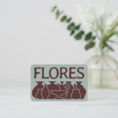 Bold Pottery Vase Silhouette Design 名刺 (スタンド正面)