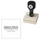 Bold Professional Serif Address Stamp ラバースタンプ (押印)