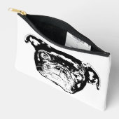 Bold Pug Beauty Zip アクセサリーポーチ (見開き)