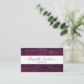 Bold Purple Rock Texture 名刺 (スタンド正面)
