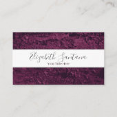 Bold Purple Rock Texture 名刺 (正面)