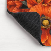 Bold Radiant Beauty Orange Poppy Floral Art マウスパッド (コーナー)