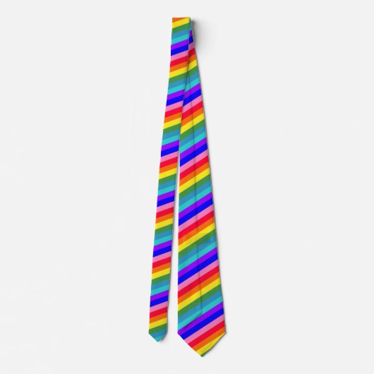 Bold Rainbow Stripes necktie ネクタイ (裏面)