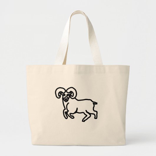 Bold Ram Zodiac Tote Bag ラージトートバッグ (正面)