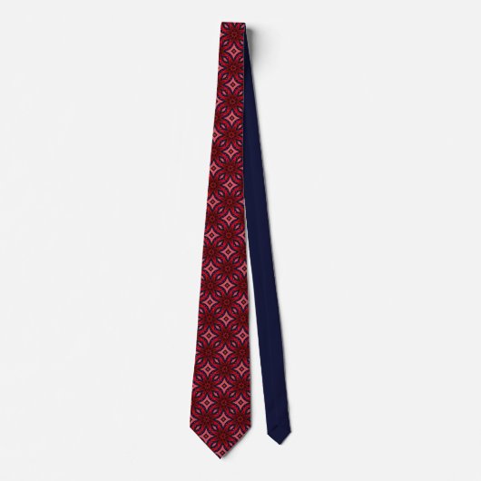 Bold Red Abstract Poinsettia Neck Tie ネクタイ (正面)