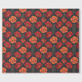 Bold Red and Orange Poppy ラッピングペーパー (フラット)
