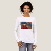 Bold Red Anime USA Graphic T-Shirt トライブレンドＴシャツ (正面全体)