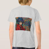 Bold Red Anime USA Graphic T-Shirt トライブレンドＴシャツ (裏面)
