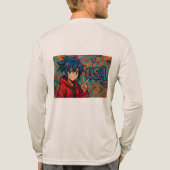 Bold Red Anime USA Graphic T-Shirt トライブレンドＴシャツ (背面)