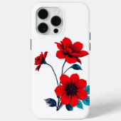 Bold Red Blossom Flo Case-Mate iPhoneケース (裏面)