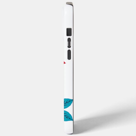 Bold Red Blossom Flo Case-Mate iPhoneケース (裏面 / 左)