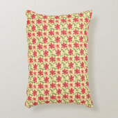 Bold Red Floral Seamless Pattern   アクセントクッション (正面(垂直))