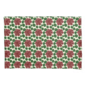 Bold Red Floral Seamless Pattern   枕カバー (正面)