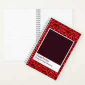 Bold Red Tortoiseshell Watercolor Notebook ノートブック (内側)