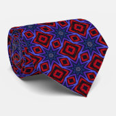 Bold Red with Blue Stars Neck Tie ネクタイ (ロール)