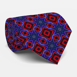 Bold Red with Blue Stars Neck Tie ネクタイ