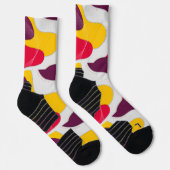 Bold Retro Abstract Colorwave Socks ソックス (右)